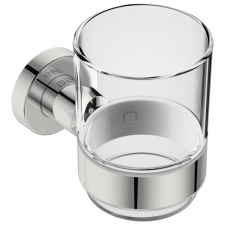 Bathroom Butler 8232 Glass Tumbler + Holder -POLS