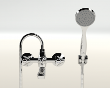 Cobra Carina Original Light Pattern Bath Diverter mixer Wall Type Chrome Plated