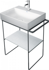 Duravit Metal console fs DuraSquare 235360 height ad+50mm,t/r le/ri,black matt
