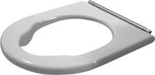 Duravit Seat ring Starck 3, white w/o soft closure, hinge sst