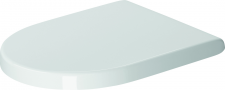 Duravit Seat and cover Starck 3, white w. soft closure, hinge sst