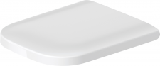 Duravit Seat and cover Happy D.2, white w/o soft closure, hinge sst
