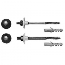 Duravit Fixings for wall-mounted toilet and bidet, caps white