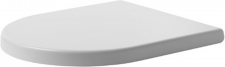 Duravit Seat and cover Starck 3, elong. white, w. soft closure, hinge sst