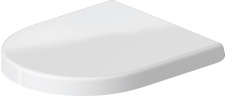 Duravit Starck 2 Seat and cover, white w. soft closure, hinge sst
