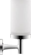 Duravit Glass holder Starck T, chrome incl. white frosted glass