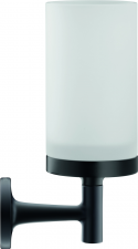 Duravit Glass holder Starck T, black matt incl. frosted glass