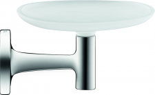 Soap dish Starck T, chrome incl. white frosted glass