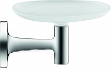 Duravit Soap dish Starck T, chrome incl. white frosted glass