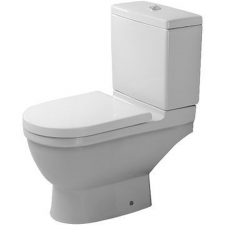 Toilet close-c. Starck 3 white hori. outl., washdown model