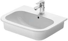 Duravit D-Code Vanity basin 54 cm white drop in model,w.of,w.tp,1 th
