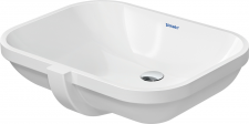 Undercounter basin 56 cm D-Code with of, without tap-platform