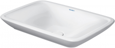 Above counter basin+ 70 cm PuraVida white, w/o of, w/o tp, deep