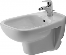 Duravit Bidet wm 545mm D-Code white with OF, with TP, 1 TH