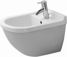 Duravit Wall-mounted bidet Starck 3 white, Durafix