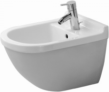 Wall-mounted bidet Starck 3 white, Duraf