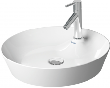 Duravit Washbowl round ø 480mm Cape Cod white, w.tap dome, w/o OF, 1 TH