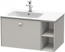 Brioso vanity unit, 442x820x479mm 1p.out c.1 S.e.l.Conrecte Grey Matt