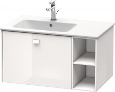 Duravit Brioso vanity unit, 442x820x479mm 1p.out c.1 S.e.l, White High Gloss