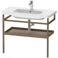 Duravit DS Furn-AClose Couplees towel rail inc shelf 940X440 Bas Matt, Ame Walnut