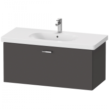 Duravit XBase vanity unit wall-m., 1 pull- out com.,448x1000x458,Graphite Matt