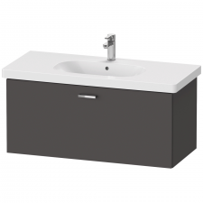 XBase vanity unit wall-m., 1 pull- out com.,448x1000x458,Graphite Matt