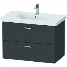 XBase Vanity Unit wall-mounted, 2 drawers 560x800x458mm, graphite matt