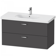 XBase Vanity Unit wall-mounted, 2 drawers 560x1000x458mm, graphite matt