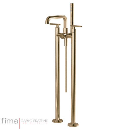 Fima Park Lane Bath Mixer Freestanding Incl Handshower Hs - Brushed Champagne