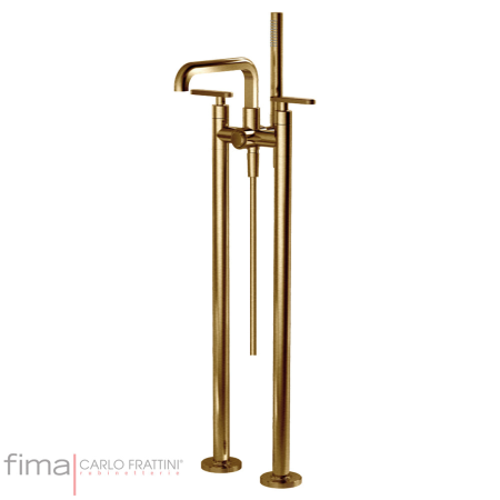 Fima Park Lane Bath Mixer Freestanding Incl Handshower Os - Brushed Gold
