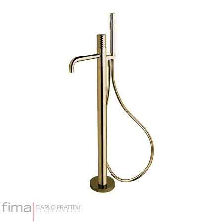 Fima Spillo Tech X Bath Mixer Freestanding Inc H/Shower Champagne