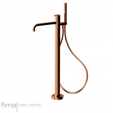 Fima Snap Bath Mixer Freestanding Incl Handshower Brushed Amber Bronze