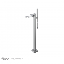 Fima Zeta Bath Mixer Freestanding Incl Handshower Brushed Champagne