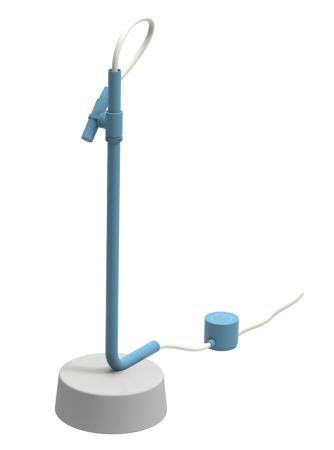Fima Ingiro Freestanding Handshower With Cement Base Blue