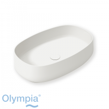 Olympia Wave Freestanding Basin 60X40X15 Gloss White