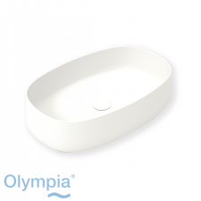 Olympia Wave Freestanding Basin 60X40X15 Matt White