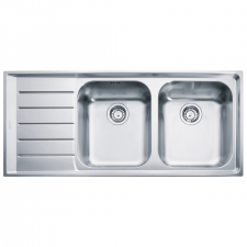 Franke Neptune Nex621 Lhd With 90mm Wastes Stainless Steel 1160x510