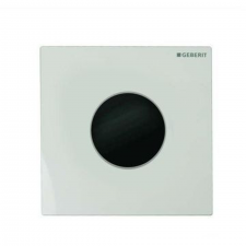 Geberit urinal flush control with electronic flush actuation, mains operation, Type 01 cover plate, round: white