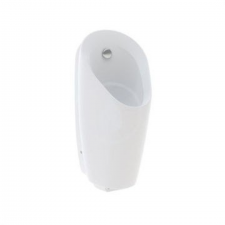 Geberit Preda urinal with integrated control, mains operation: T=37cm, Outlet=to the rear, Inlet=rear, white