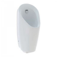 Geberit Preda urinal with integrated control, battery operation: T=37cm, Outlet=to the rear, Inlet=rear, white