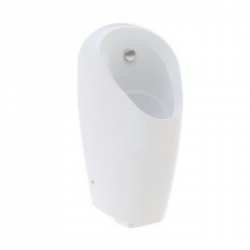 Geberit Selva urinal with integrated control, mains operation: T=37cm, Outlet=to the rear, Inlet=rear, white
