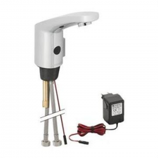 Geberit Type 185 washbasin tap, mains operation: bright chrome-plated, Mixer=with mixer and handle