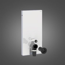 Geberit Monolith sanitary module for floor-standing WC, 101 cm: white / glass