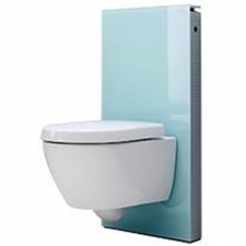 Geberit Monolith sanitary module for wall-hung WC, 101 cm: mint / glass
