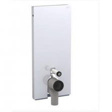 Geberit Monolith sanitary module for floor-standing WC, 114 cm: white / glass