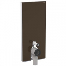 Geberit Monolith Plus sanitary module for floor-standing WC, 101 cm: umber / glass