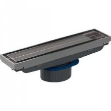 Geberit CleanLine shower channel, tile-bearing: L=18.8cm, customised / stainless steel, brushed
