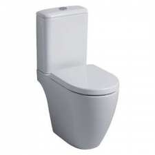 Geberit iCon floor-standing WC for close-coupled exposed cistern, washdown, shrouded, Rimfree: T=63.5cm, white