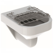 Geberit Publica slop hopper with hinged grating: B=40cm, H=37cm, T=49cm