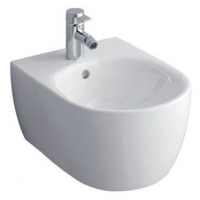 Geberit iCon wall-hung bidet, shrouded: T=54cm, Overflow=visible, white